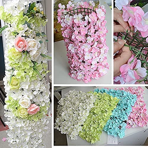 Ouliget Artificial Flower Grid Panels,DIY Flowers Wall Frames,Flowers Wall Arches Backdrop,Plastic Fences Frames,Flower Grids,Artificial Flowers Plant Base,16 Pieces,10x10 Inches.