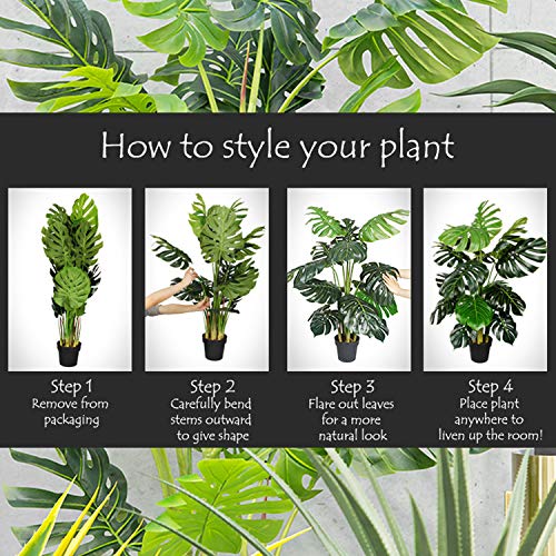AMERIQUE Gorgeous & Unique 6 Feet Dense Bamboo Tree Artificial Plant with Nursery Plastic Pot, Real Touch Technology, with UV Protection, Super Quality, 6', Green