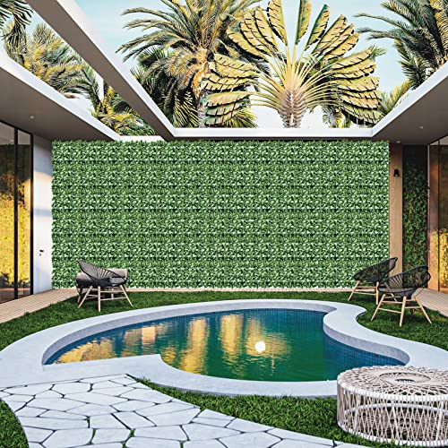 Artificial Ivy Privacy Fence Screen 99x59.5in Faux Greenery Privacy Fence Backdrop Ivy Vine Leaf Hedges Fence with Bag for Indoor Outdoor Garden
