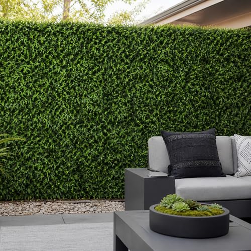 3rd Street Inn Artificial Greenery Wall Panels for Privacy - 12-Pack - color: Grass