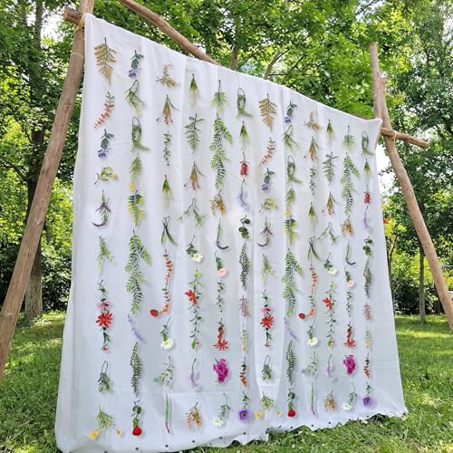 Suncalla 12 Pcs 70.8 ft Wildflower Garland Pre Strung Artificial Hanging Flower Vine Backdrop Decor from Ceiling Floating Silk Floral Garland for Garden Wedding Bridal Shower(Wildflower,Multicolor) - color: Multi Color, style: Wildflower