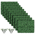 Greenery Wall,10pes 17"x 13" Grass Wall Panels,Artificial Greenery Wall Panels - MOOACE Boxwood Privacy Hedge Screen Sun Protected Suitable for Outdoor, Indoor Decor - size: 10pes 17"x 13"