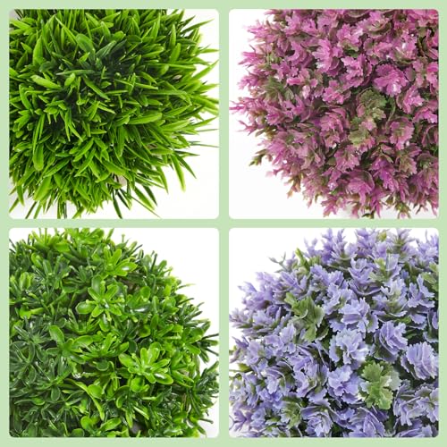 Mini Artificial Plants in Pots, Set of 4 Small Fake Plants for Home Decor Indoor, Realistic Greenery Faux Potted Plant for Office Desk, Bathroom, Shelf, or Table Decoration