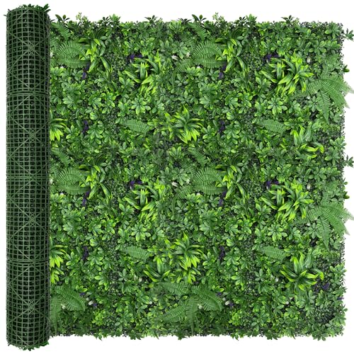 Artificial Green Boxwood Grass Wall Roll: 72"x128"(64 SQFT) UV Protected Ivy Privacy Hedge Fence Screen for Chain Link Fences Panel Indoor,Outdoor Patio Balcony & Garden - color: 3d Style 3, size: 72"x128"