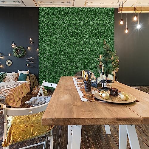 Greenery Wall,10pes 17"x 13" Grass Wall Panels,Artificial Greenery Wall Panels - MOOACE Boxwood Privacy Hedge Screen Sun Protected Suitable for Outdoor, Indoor Decor - size: 10pes 17"x 13"