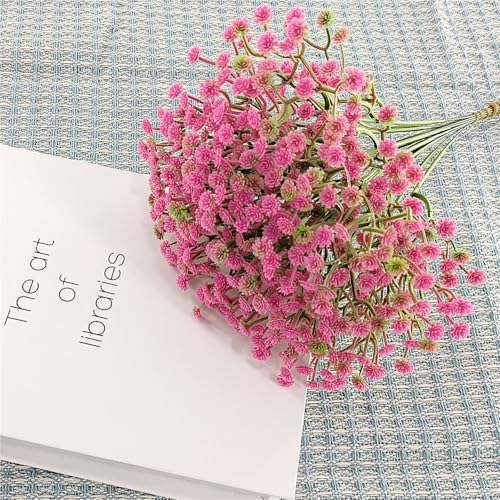 10 Pcs Faux Haworthia Minima Bouquet - Minimalist Fresh Style Plastic Artificial Flowers, Home Office Wedding Party Decor, Garden Tabletop Ornament Small Presents(Brown)