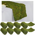 Jutom Dried Moss Table Runner Preserved Moss Mat Artificial Green Moss Roll for Party Tabletop Decoration Fairy Gardens Wedding Arts Crafts, Dark Green, 6 x 40 (4 Pcs)
