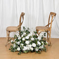 White Ground Flowers, White Wedding Decor, Aisle Flower Decoration, Barrel Whiskey Arrangement, Alter Flowers, Bridal Shower (36in) - size: 36in