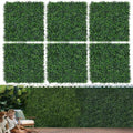 24PCS Grass Wall Panels 10"x10" Artificial Grass Wall Panels Greenery Backdrop Decor Boxwood Hedge Panels, Backdrop for Party Wedding Indoor Backyard Christmas Decoration - size: 24 Pieces 10x10
