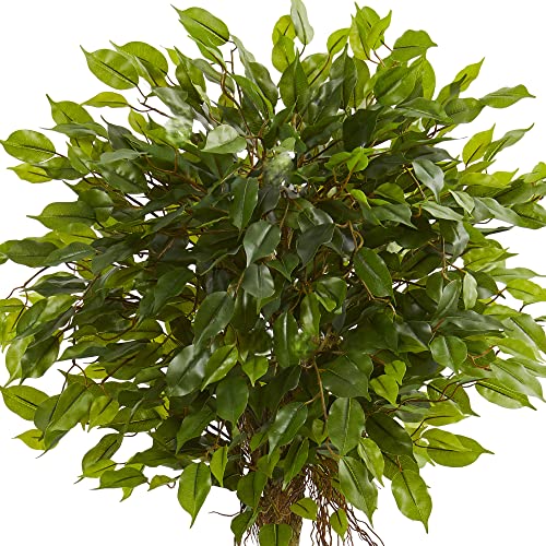 Nearly Natural 4ft. Ficus Artificial Topiary Tree, UV Resistant (Indoor/Outdoor)
