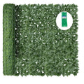KASZOO Artificial Ivy Privacy Fence Screen, 120x60in, 18 Pack, Green, Modern Style, Plastic & Polyethylene Material, Easy Assembly, Perfect for Balcony, Garden, Backyard Privacy - size: 120 in x 60in - Maple Leaf