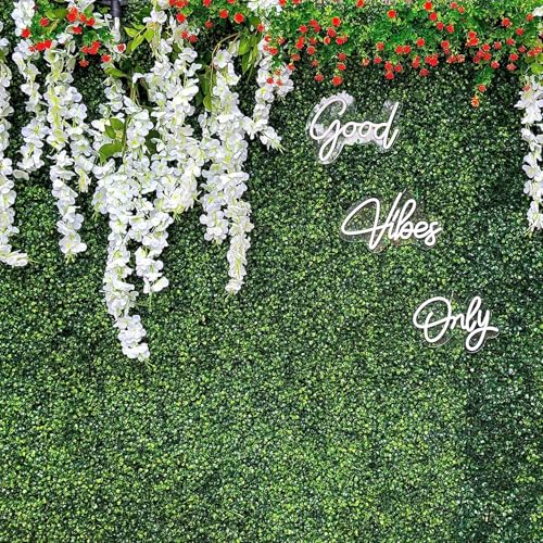 HUAHUA Artificial Wisteria Flowers, White Dense Artificial Fake Wisteria Vine Ratta Hanging Garland Silk Flowers String for Home Party Wedding Decor (24pcs White) - color: 24pcs White