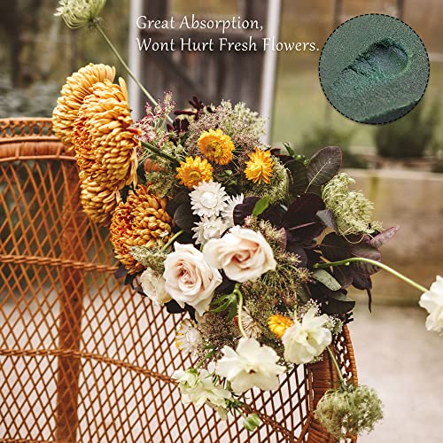 6 Packs Round Floral Foam Blocks，3'' Large Dry Floral Foam for Artificial Flowers,Flower Foam Blocks for Wedding Aisle Flowers Party Decoration - size: 3''
