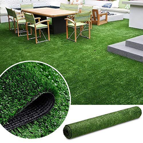 ALTRUISTIC Customized Synthetic Artificial Grass Mat 4ft x 10ft,Indoor Outdoor Garden Lawn Landscape Turf for Pets, Faux Grass Rug with Drainage Holes - size: 4 x 10ft