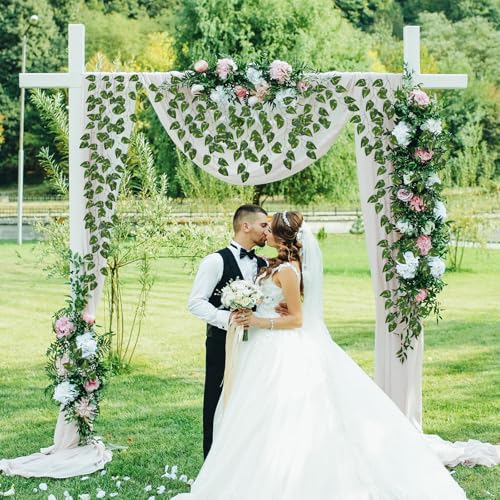 CEWOR 72 Pack 474ft Fake Vines with Leaves for Bedroom Decoration, Ivy Garland Fake Ivy Leaves Artificial Greenery Garlands Hanging Vines for Room Decor Wedding Wall Indoor Outdoor - size: F-72pcs of Vines with 0 LED lights