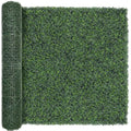 TTTM Artificial Boxwood Hedge Roll: 72"x144" UV-Resistant Faux Green Ivy Leaves Grass Wall Panel Fence for Indoor/Outdoor Privacy Screen, Wedding Backdrops, and Home Greenery Wall Decor. - size: 72"X144"