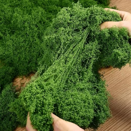 Fake Green Moss for Potted Plants, Artificial Moss, Green Moss for Crafts for DIY Decorating Craft Art Potted Wedding Accessories Fairy Garden Accessories - size: 1.76oz/50g- Light Green