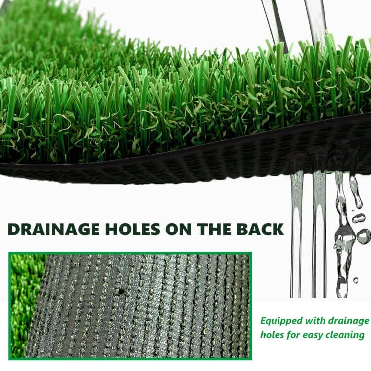Petgrow Ultrathick Artificial Grass Turf,1.77 Inch High Dense W Shape Grass Silk -Durable PU Backing-Luxurious Indoor Outdoor Dog Garden Landscape Patio Synthetic Fake Faux Grass Mat-Sent by Rolled - size: 1FTX16FT