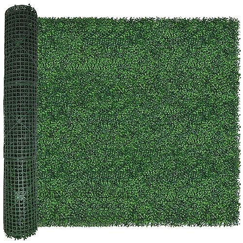 ODTORY Artificial Ivy Privacy Fence Wall Screen: 4FT X 12FT (48 sqft) UV-Anti Faux Boxwood Roll Panels Greenery Backdrop Ivy Vine Leaf Hedges for Indoor Outdoor Green Decor - size: 48 X 144 IN