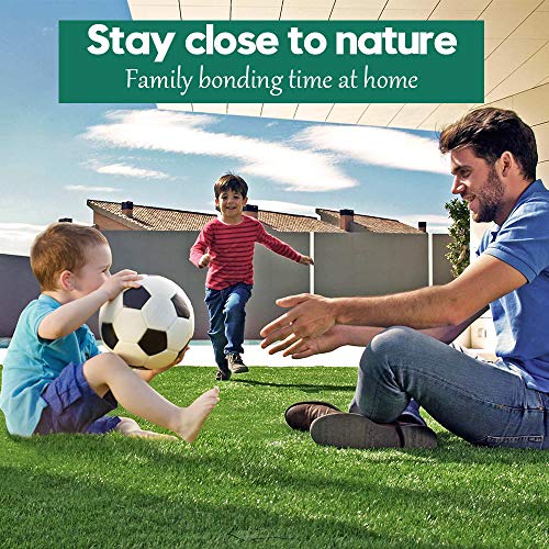 Synthetic Artificial Grass Turf Customized Sizes Decorations for Fence Drainage Holes & Rubber Backing, Indoor Outdoor Faux Grass Astro Rug Carpet Backdropfor Garden Backyard Patio Balcony - size: 2' x 13'