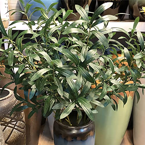 SzJias Olive Branches for Vases Faux Olive Branch Fake Tree Branches Stems for Vase (5 Branches)