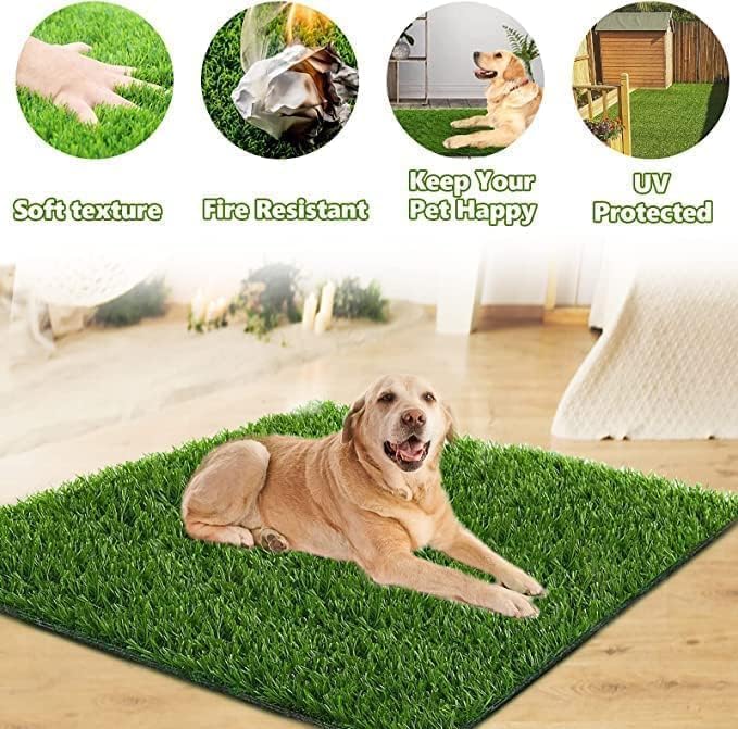 Dog Grass Pad,51.1x31.8In Fake Grass for Dogs,Artificial Grass for Dogs Potty Pee Pad Training Indoor Outdoor - size: 51.1 x 31.8 Inch (Pack of 1)