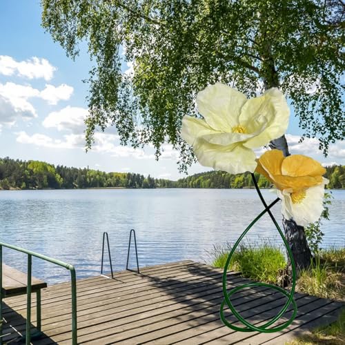 Yellow Champagne Gold White Flowers Decoration for Party - color: L-mixed Color-c