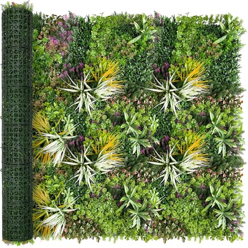 Artificial Grass Wall Roll Panels: 60''x120''Boxwood Hedge Panels, UV-Anti Privacy Fence Screen, Fake Greenery Backdrop for Indoor Outdoor Garden, Party, Wedding Decor - size: 60"x120"