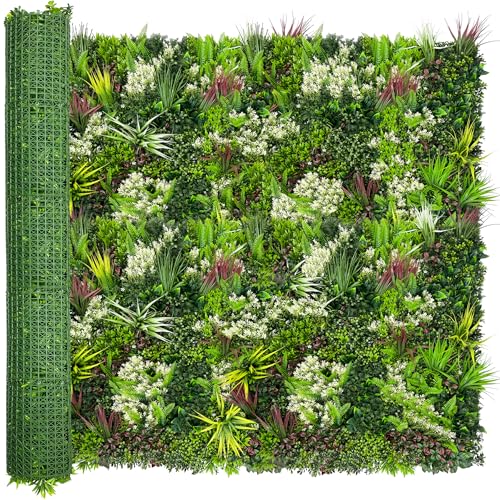 ODTORY Artificial Plant Wall Panels: 70"×120" UV-Anti Faux Grass Wall Backdrop Boxwood Ivy Fence Privacy Screen Fake Greenery Leaf Hedge for Outdoor,Indoor,Garden,Backyard and Home Decor - size: 70"x120" 1P