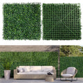 12PCS Grass Wall Panels 10"x10" Artificial Grass Wall Panels Greenery Backdrop Decor Boxwood Hedge Panels, Grass Wall Backdrop Panels for Party Wedding Indoor Backyard Christmas Decoration - size: 12 Pieces 10x10