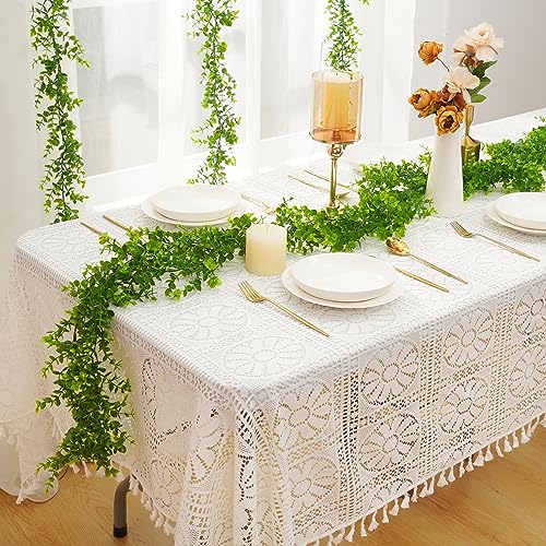 Dolicer 10 Packs Eucalyptus Garland, 60FT Faux Eucalyptus Greenery Garland, Artificial Eucalyptus Leaves Vine, Fake Hanging Eucalyptus Garlands Wedding Backdrop Arch Wall Table Party Decor (Green) - color: Green, size: 10 Packs
