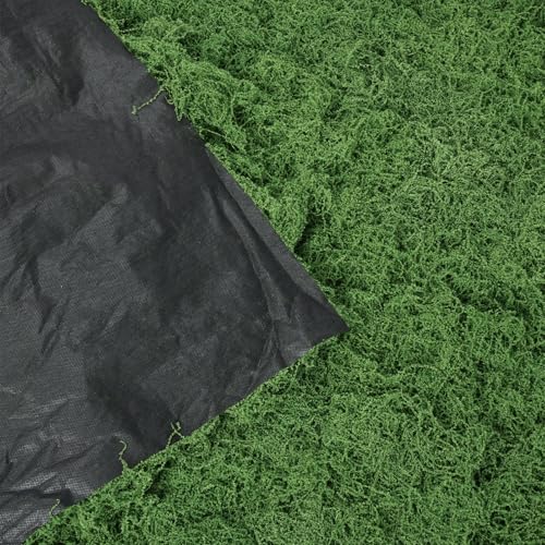 Artificial Moss Mat, 39" x 78" Large Fake Moss Sheet for Crafts & Planters, Realistic Green Moss Roll Capable of Creating Seamless Moss Walls, Table Runners, Fairy Gardens & Wedding Decor - size: 39" x 78"