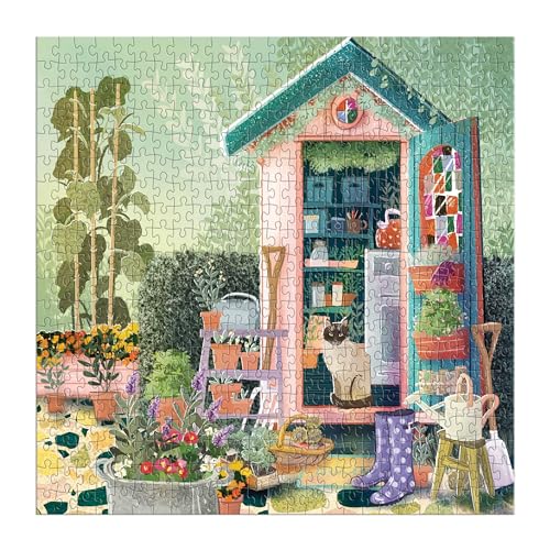 Good Puzzle Co Gardener's Nook – 500 Piece Jigsaw Puzzle Featuring Beautiful Artwork of Garden Shed During Spring - color: Gardeners Nook