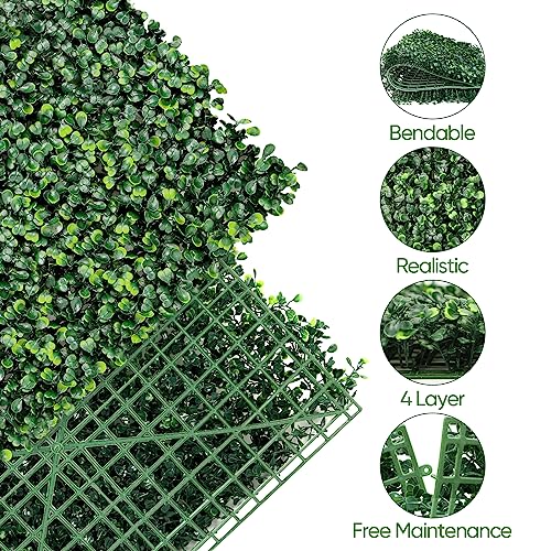 Greenery Wall (6 Pcs-16" x 12")… - size: 6pes 16"x 12"