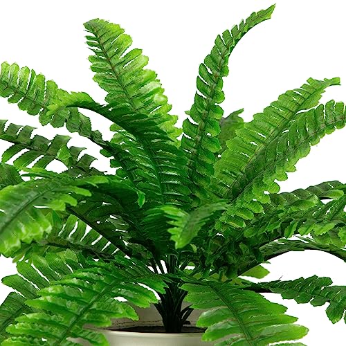 Northlight Artificial Boston Fern in a Decorative Cream Pot, 24", Green