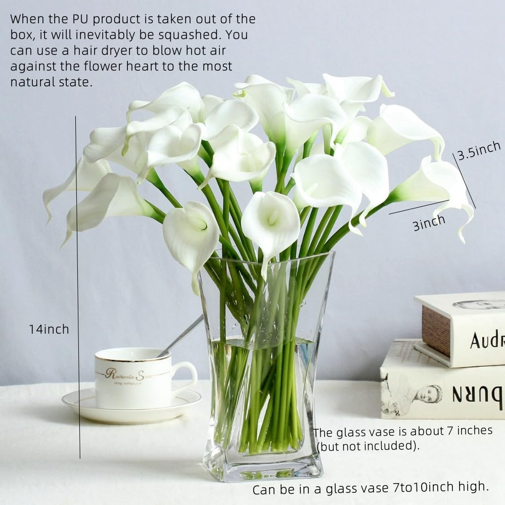 15pcs Artificial Flower Calla Lilies with Babys Breath 14" Mix Purple Flowers Bulk, Real Touch Plastic Flower for Wedding Bridal Bouquet Centerpiece,Spring Mother's Day Easter Home Decor
