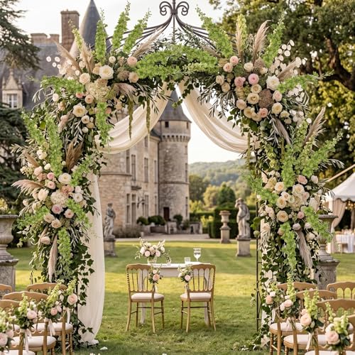 6PCS Green Flowers Artificial Delphinium, 34.25" Tall Green Stem Floral Faux Delphinium Silk Flowers for Tall Vase for Wedding Centerpieces Home Decor Indoor Outdoors - color: Green