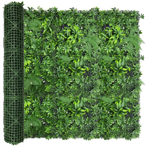 Artificial Green Boxwood Grass Wall Roll: 60"x128"(53.5 SQFT) UV Protected Ivy Privacy Hedge Fence Screen for Chain Link Fences Panel Indoor,Outdoor Patio Balcony & Garden - color: 3d Style 3, size: 60"x128"