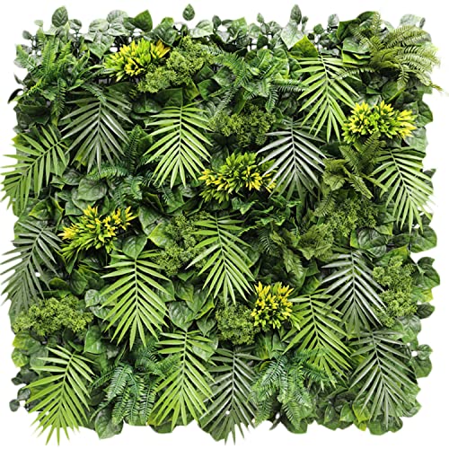 ECOOPTS 40"x40" Faux Ivy Privacy Fence Screen Artificial Boxwood Panels Topiary Hedge Plants for Indoor Outdoor Decoration, 8 Mixed Leave, 1 Pack - color: 40"x40" #8 Mixed Leave, size: 40"x40"
