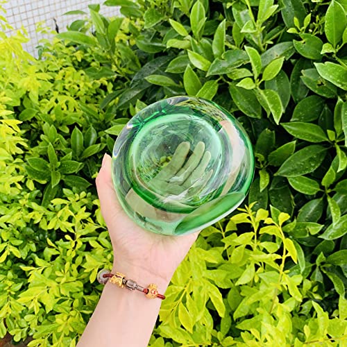 Crystal Vase, Modern Decorative Vase, Minimalist Floral Vase, Light Luxury Style for Home Decor, Centerpiece, Office, Pampas Grass, Dried Flowers, Flowers and Buds (Green) - color: Green