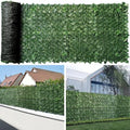 Artificial Ivy Fence Privacy Screen with Mesh Back, 59" x 98" Faux Ivy Vine Leaf Fence Panels, Balcony Privacy Screen, Hedge Wall Decoration for Outside, Garden, Yard, Patio - size: 59" x 98"