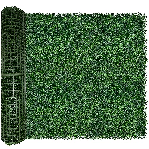ODTORY Artificial Ivy Privacy Fence Wall Screen,40X120 in(33.5 sqft) UV-Anti Faux Boxwood Roll Panels Greenery Backdrop Ivy Vine Leaf Hedges Fence Panels for Indoor Outdoor Green Wall Decor - size: 40 X 120 IN