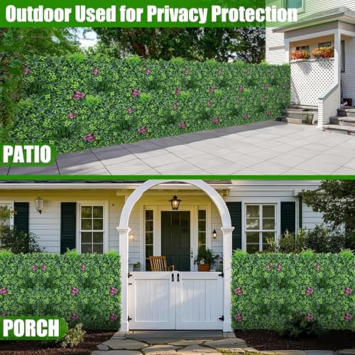 Artificial Grass Wall Roll Panels, 40"x120"(33.33 SQFT) UV-Resistant Plant Greenery Fake Boxwood Backdrop for Outdoor Patio, Garden, Wedding & Home Décor - size: 40x120 IN 1PC