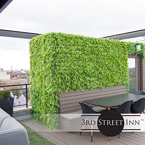 3rd Street Inn Artificial Greenery Wall Panels for Privacy - 12-Pack - color: Juniper