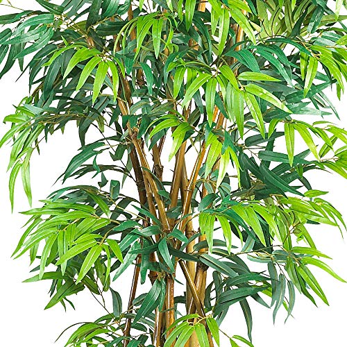 Nearly Natural 6ft. Curved Bamboo Silk Tree - size: 6ft