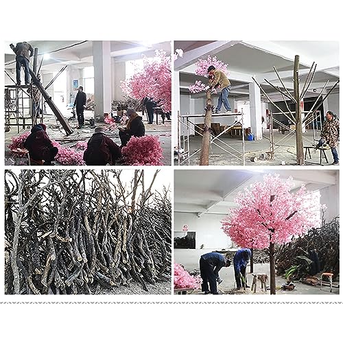 Cherry Blossom Tree Wishing Tree Handmade Shopping Wedding Party Indoor and Outdoor Decoration Artificial Cherry Blossom Tree (3.9ftx2.3ft) - size: 3.9ftx2.3ft