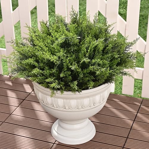 Waipfaru 36 Bundles Artificial Plants Outdoor， UV Resistant Artificial Plants，Fake Plants for Outdoor Porch Decor Lifelike Fake Bushes Greenery for Home Farmhouse Yard Decorations - color: Green, size: 36 Bundles