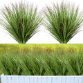 Giegxin 48 Pcs Faux Grass Plants Artificial Shrubs Wheat Grass UV Resistant Fake Greenery Faux Weed Artificial Tall Plants for Outdoor Indoor Home Window Decor