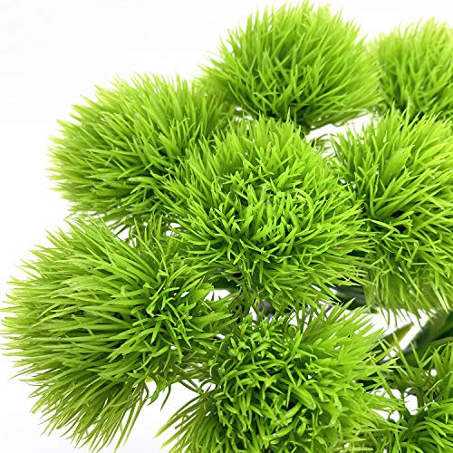 CATTREE Artificial Dandelion Flowers, Plastic Plants Shrubs Bushes Fake Grass Wedding Indoor Outdoor Home Garden Arrangements Party Decoration Planting Filler - Green 10 Pcs - color: Single Branch Dandelion-green-10 Pcs
