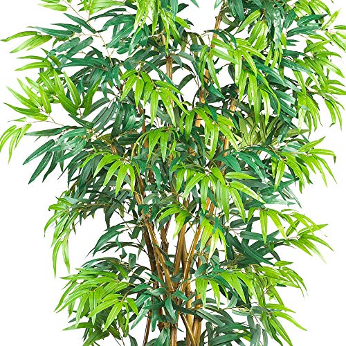 Nearly Natural 6ft. Curved Bamboo Silk Tree - size: 6ft